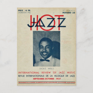 Hot Jazz France 1937 Postcard