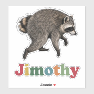 Hot Jimothy Summer Racoon, Seattle Meme Sticker