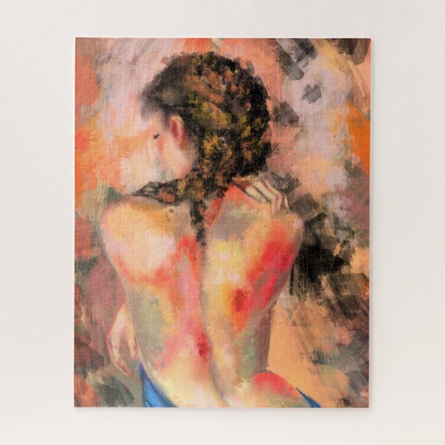 Hot Lady - Abstract Woman Body Original Painting  Jigsaw Puzzle (Vertical)