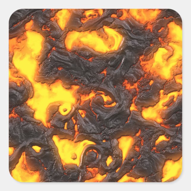 Hot Lava Square Sticker (Front)
