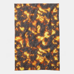 Hot Lava Tea Towel