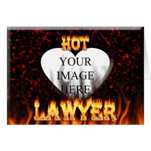 Hot Lawyer fire and flames red marble