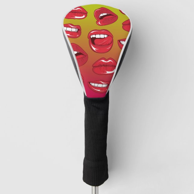 Hot Lips Golf Head Cover (Front)