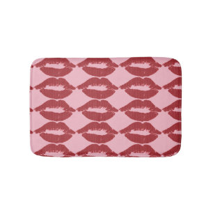 HOT LIPS KISSES BATH MAT