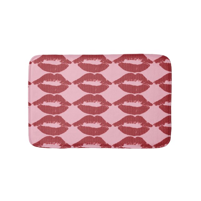 HOT LIPS KISSES BATH MAT (Front)