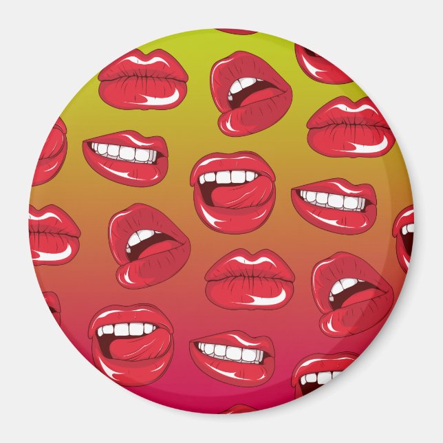 Hot Lips Magnet (Front)