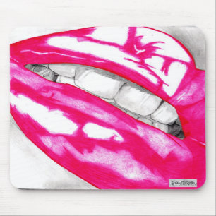 Hot Lips Mousemat (Pink)