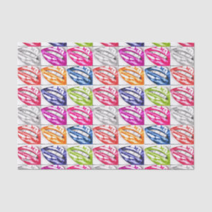 Hot Lips Pop Art Tissue Paper