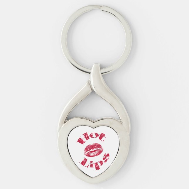 Hot Lips, Red Lips Key Ring (Front)