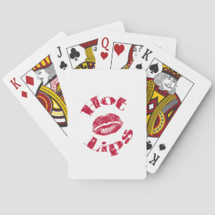 Hot Lips, Red Lips Playing Cards