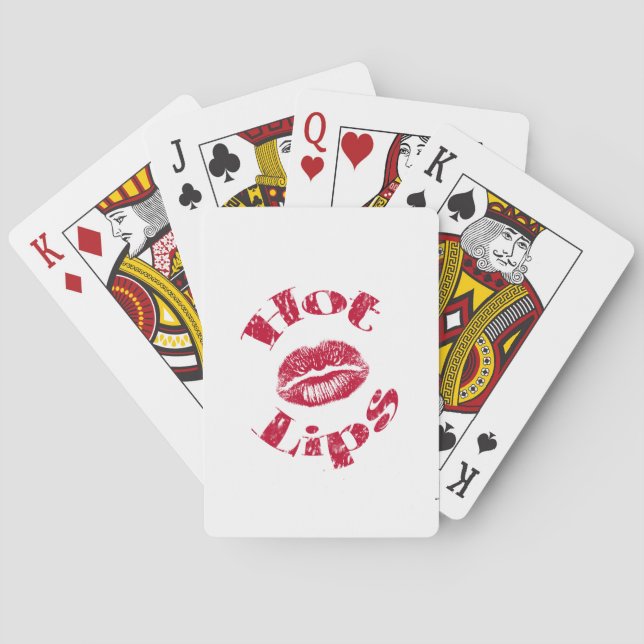 Hot Lips, Red Lips Playing Cards (Back)