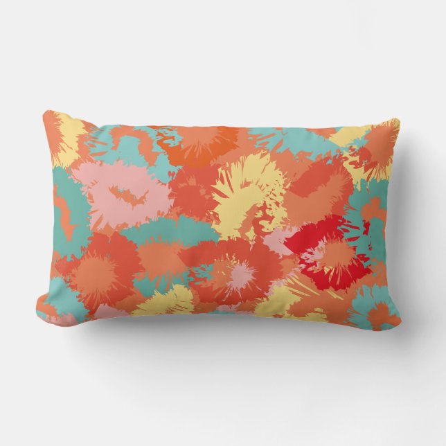 Hot lips, retro pop art cushion (Front)