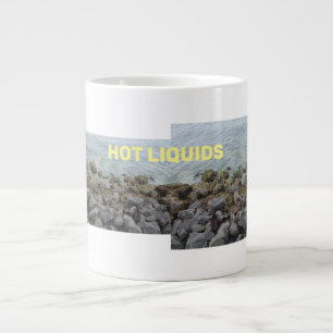 HOT LIQUIDS seashore Large Coffee Mug