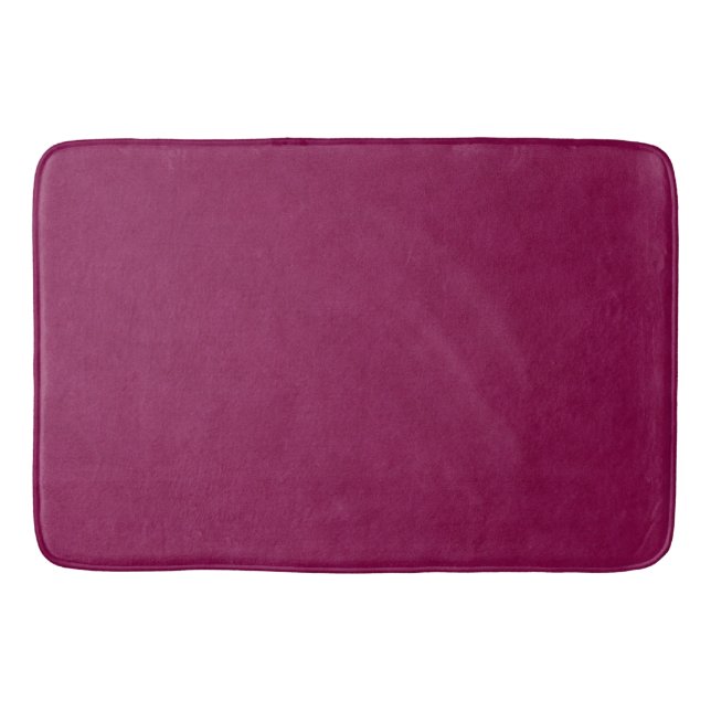 Hot Magenta Denim Texture,   Bath Mat (Front)