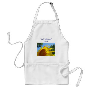 Hot Mamma Cook! apron gifts Yellow Sunflower