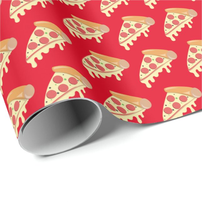 Hot melting cheese pepperoni pizza wrapping paper (Roll Corner)