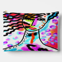 Hot Mess Abstract Digital Portrait of a Woman