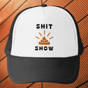 Hot Mess Express Trucker Hat – Funny Cartoon Poop 