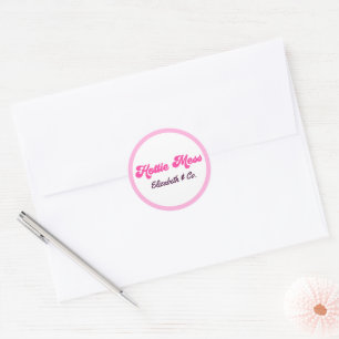 Hot Mess Hot Pink Bachelorette Party Classic Round Sticker