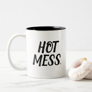Hot Mess Morning Two-Tone Coffee Mug
