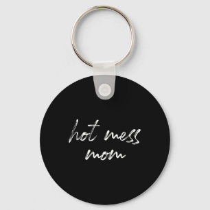 Hot Mess Mum Matching Mum Kid Mothers Day Gift Key Ring