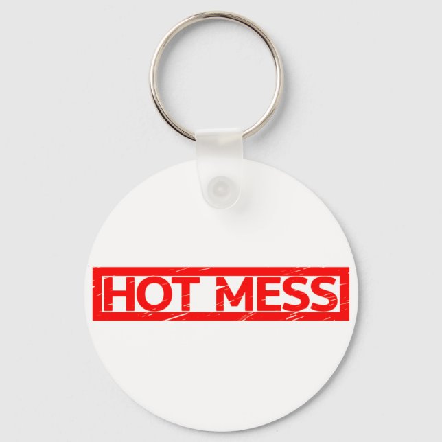 Hot Mess Stamp Key Ring (Front)