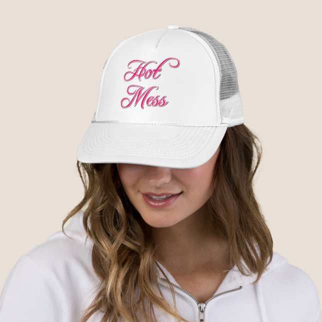 Hot Mess Trucker Hat (In Situ)