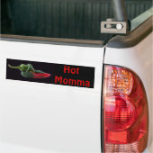 Hot Momma Bumper Sticker (On Truck)