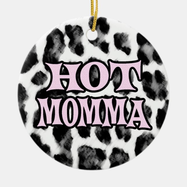 Hot Momma Ceramic Tree Decoration (Front)