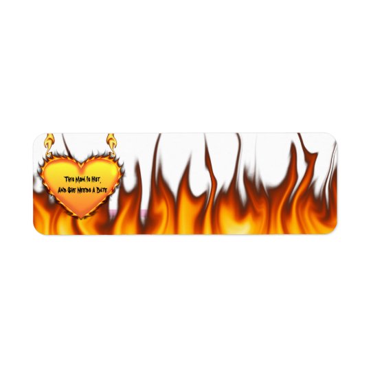 Hot Mum Needs A Date Return Address Label