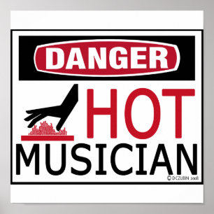 Hot Musician Poster