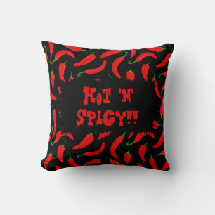 Hot n Spicy Hot and Spicy Red Chilli Peppers Cushion