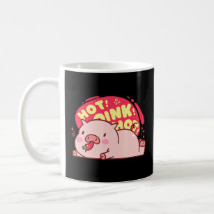 Hot Oink Hot Pig Eating Pepper Cute Food  Coffee Mug