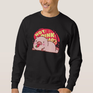 Hot Oink Hot Pig Eating Pepper Cute Food Sweatshirt