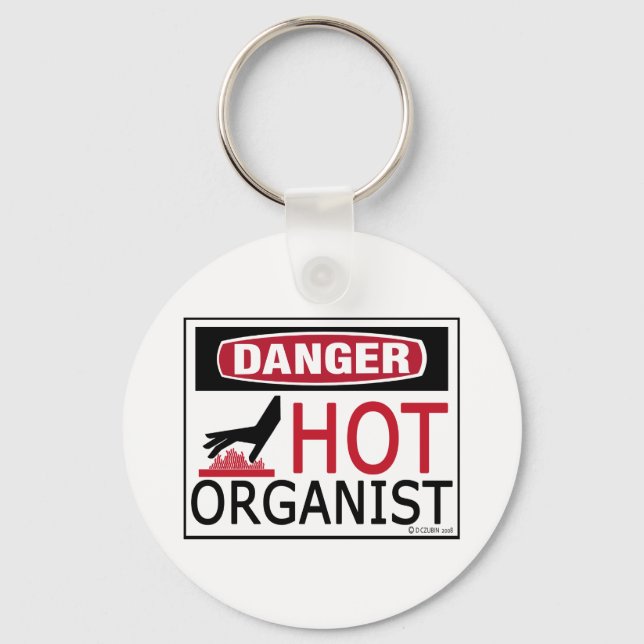 Hot Organist Key Ring (Front)