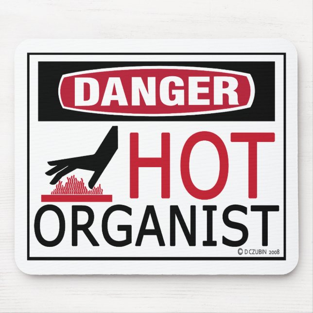 Hot Organist Mouse Pad (Front)