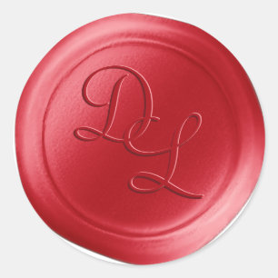 Hot Pepper 2 Letter Monogram Wax Seal Stickers