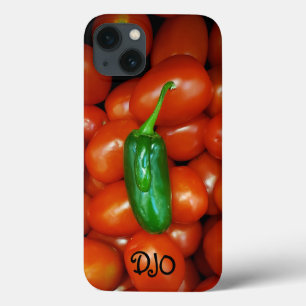 Hot Pepper Cool Tomato Personalised iPhone 13 Case