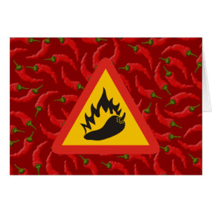 Hot pepper danger sign