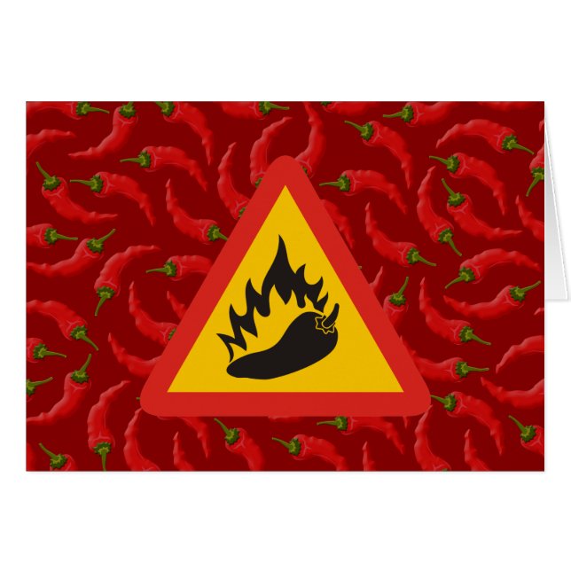 Hot pepper danger sign (Front Horizontal)