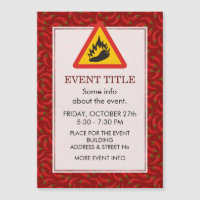 Hot Pepper Danger Sign