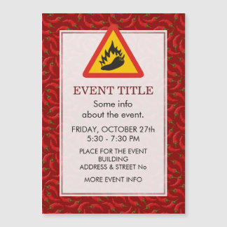 Hot Pepper Danger Sign