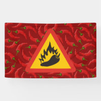 Hot pepper danger sign