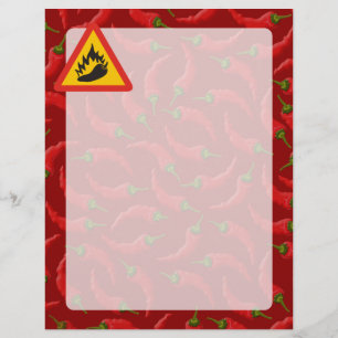 Hot pepper danger sign