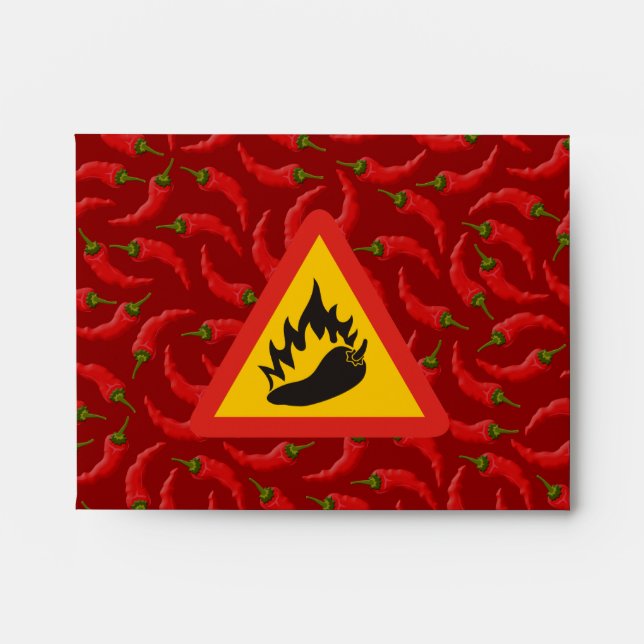 Hot pepper danger sign envelope (Front)