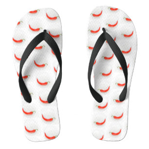 Hot pepper Hearts white red Thongs