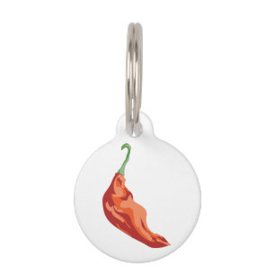 Hot Pepper Pet Tag