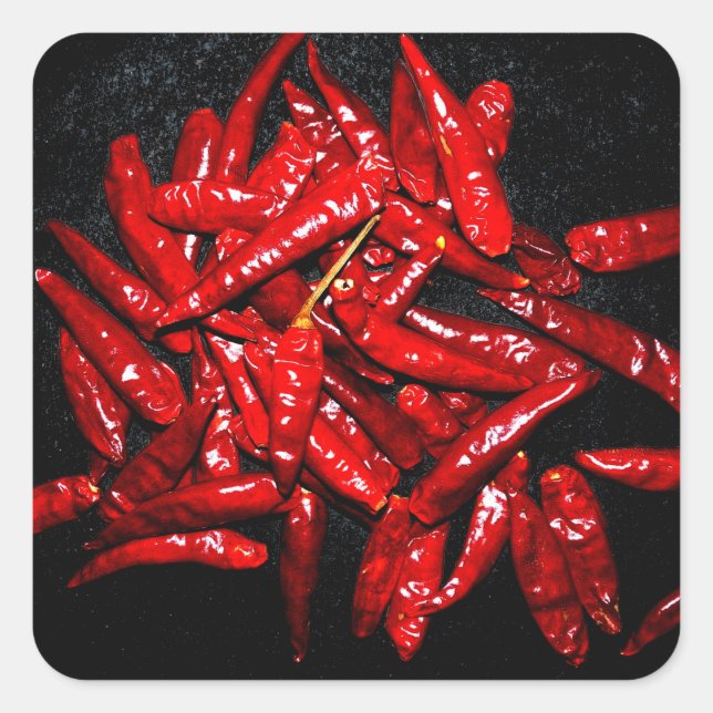 Hot Pepper - Still Life Square Sticker (Front)