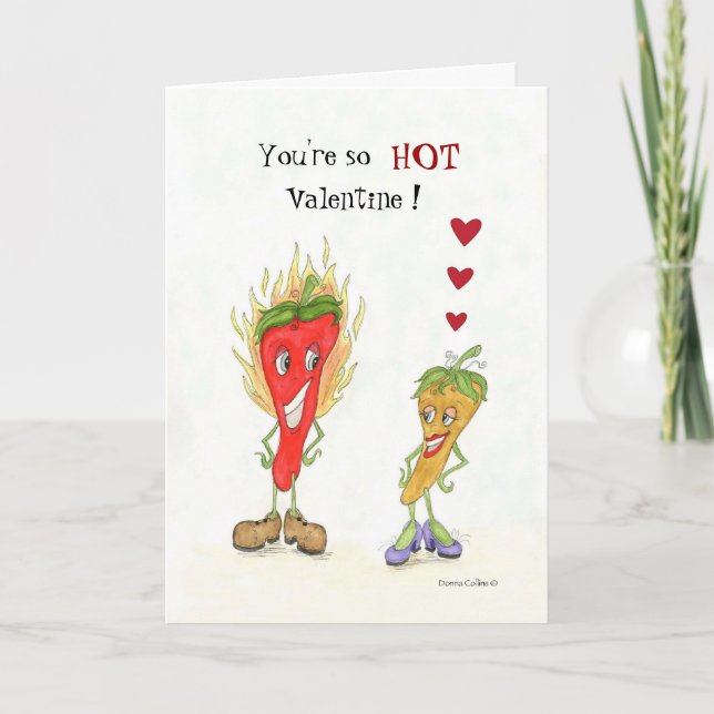Hot Pepper Valentine Card (Front)