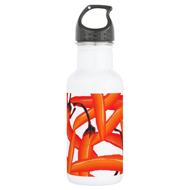 Hot Peppers 532 Ml Water Bottle (Front)